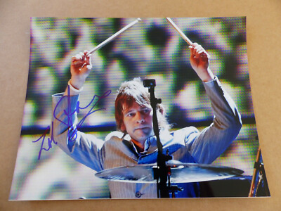 ZAK STARKEY signed Autogramm signiert auf 20x25 cm Foto RINGO STARR THE WHO