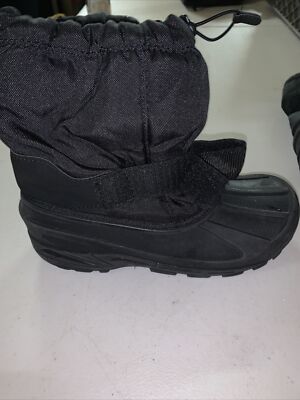 Thermolite Mens Size 6 Black Waterproof Snow Boots Shelf  display picture 3