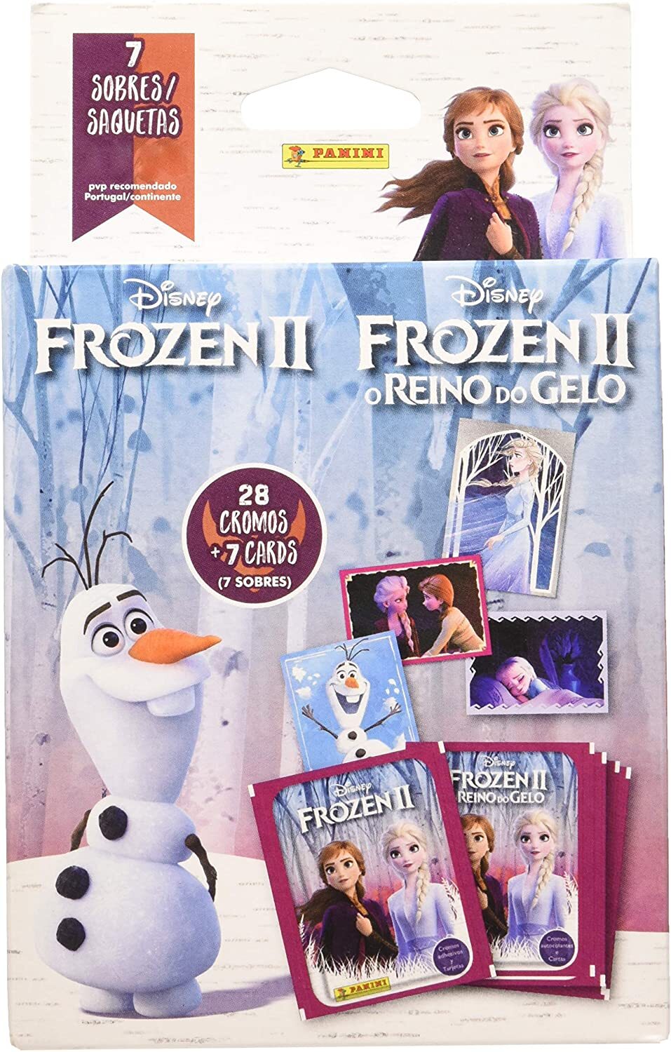 Panini España - Ecoblister 7 Sobres Frozen Ii En Oferta Caja Con 7 Sobres De Frozen Ii El Reino De Hielo Panini