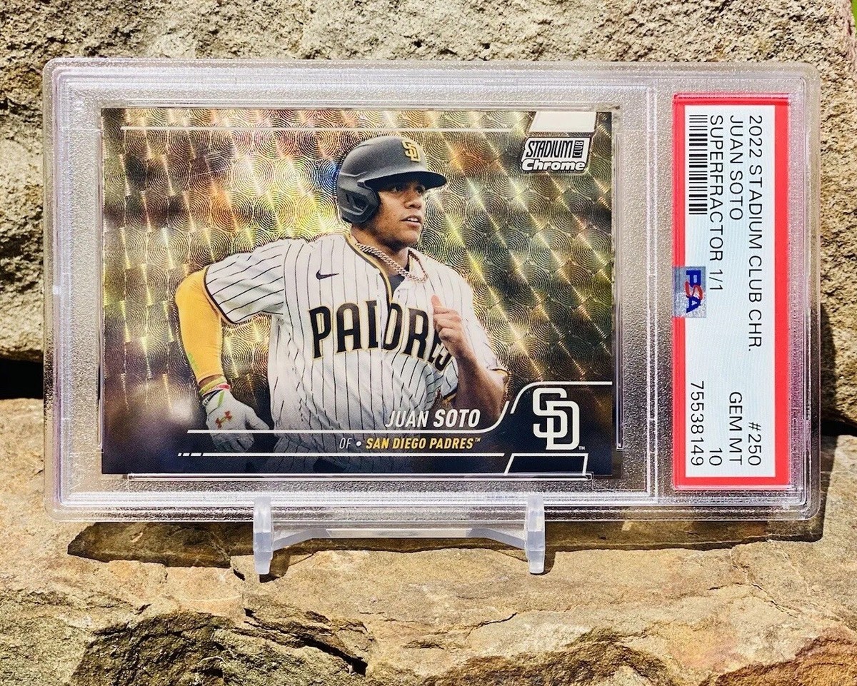 Juan Soto Superfractor 1/1 PSA 10 New York Club Chrome Juan Soto Superfractor 1/1 PSA 10 New York Club Chrome