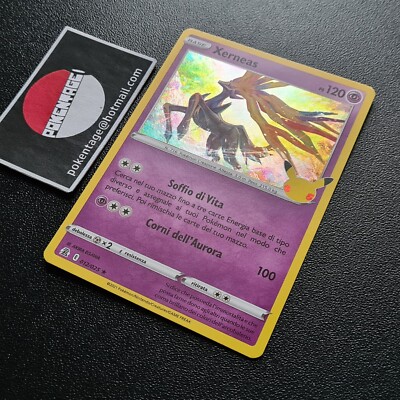 Großes Fest Xerneas 012/025 Pokemon 25 MINT Olo ITA Celebration 25th Holo TCG