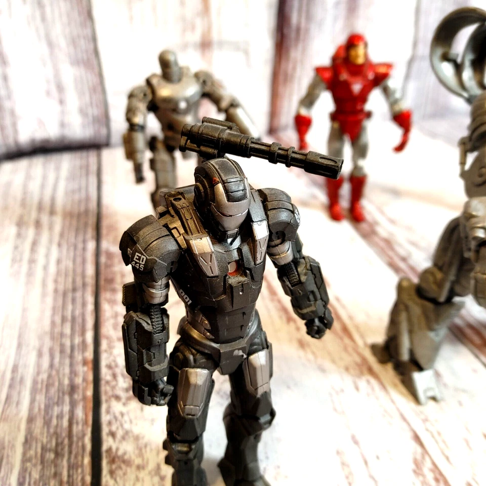 Lote de 6 figuras de acción Iron Man. Iron Monger, máquina de guerra, marca 1, marca 2/más. Foto 3 de 4