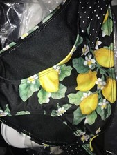 BNWT Hell Bunny Lemonade Bikini Bottoms Vintage Pin Up Swimwear Size L