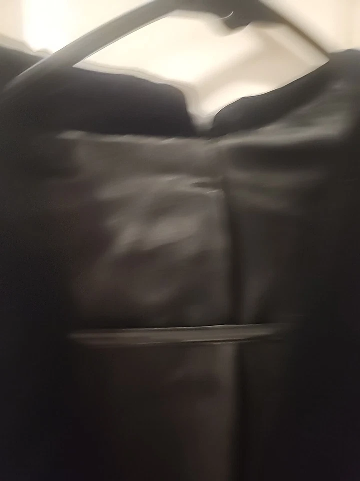 Black Corduroy Velvet Cowl Cardigan Womens Size L 3/4 Sleeve Jacket - Image 4 of 4