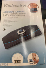 VitalControl SEM36: Abdominal Toning Belt EMS Abdominal Muscle Stimulation, Adj.