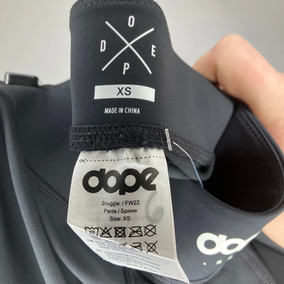 NUEVO CON ETIQUETAS DOPE Acurrucado 2x-UP Hombre Capa Base Pantalón Negro XS Foto 3 de 4