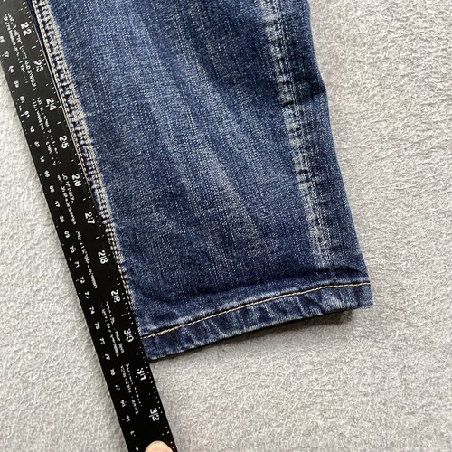 Jeans HardSoda Uomo 38x32 Skinny Fit Elasticizzato Denim Bottoni Fly Streetwear Preppy - Foto 10 di 22