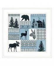 Cabin in the Woods 2 White Framed Print Wall Art