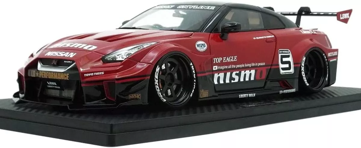 ignition model 1/18 LB-Silhouette WORKS GT Nissan 35GT-RR Red/Black #5