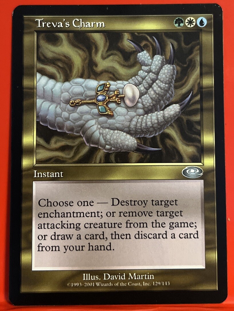 mtg planeshift cards Magic The Gathering Draco Rare LP Sacrifice a creature Treva's Charm Planeshift Uncommon Card