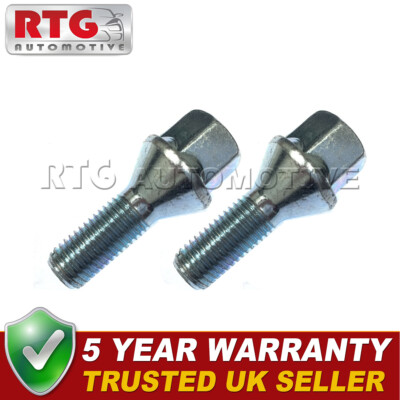 2x Radschrauben für Nissan Note 2006-13 (Stahlfelgen) silber