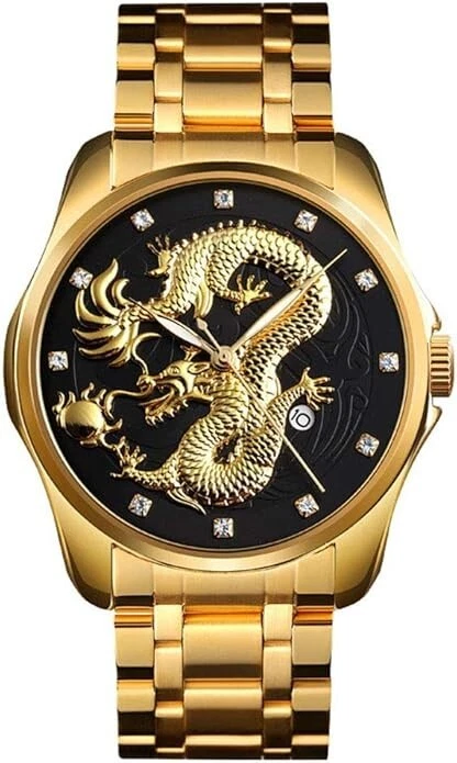 Gosasa Diamonds - Reloj mecánico automático con correa de acero
