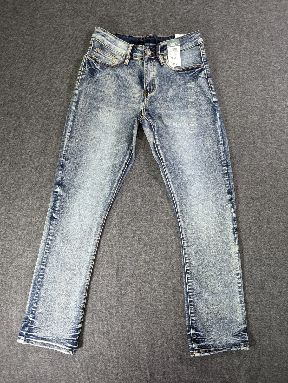 Jean homme Rue 21 Supreme Flex droit 26 x 30 