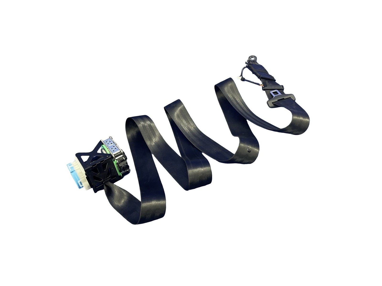 2008-2015 AUDI R8 TYPE 42 COUPE FRONT RIGHT SEAT BELT RETRACTOR ASSEMBLY BLACK