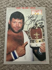 Jerry Lawler King WCW ECW NWA WWF AWA WWE Signed Wrestling  Magazine Pin Up