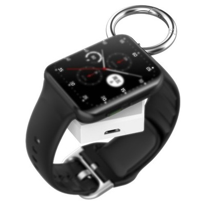 Schwarze ABS Ladestation kompatibel mit für Oppo Watch 3 Pro kompaktes Design