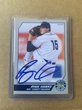Ryan Hawks Everett Aquasox 2025 Autographed Card Mariners Signed