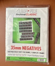 Clear File Archival Classic 35mm Negatives 100 Refill Pages