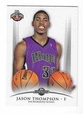 Jason Thompson 2008-09 TOPPS HARDWOOD NBA ROOKIE CARD #112 Kings RC white /2009. rookie card picture