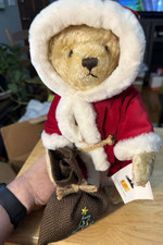 Steiff Nikolaus Santa Claus Mohair Teddy Bear 1993 EAN 670268 32 cm