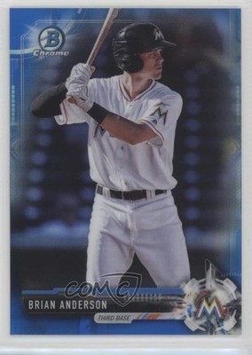 2017 Bowman Chrome Prospects Blue Refractor 108/150 Brian Anderson #BCP87 o9a