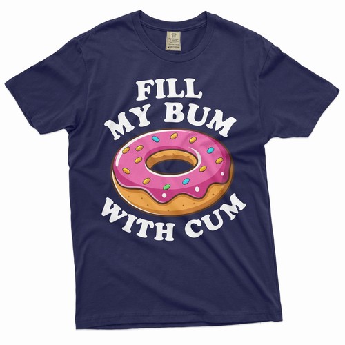 Funny Donut Shirt Inappropriate rude shirt adult humor shirt Humorous gifts Tee - Picture 3 of 8