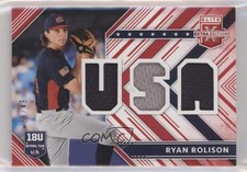 2018 Panini Elite Extra Edition USA Materials Red 38/49 Ryan Rolison hg6