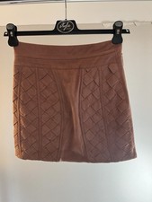 HOUSE OF CB Pink Suede MiniSkirt Size Small Unused