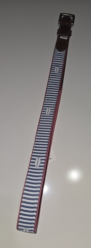 JT Spencer Pink and White Striped Women's Belt Size 38 - Picture 3 of 7