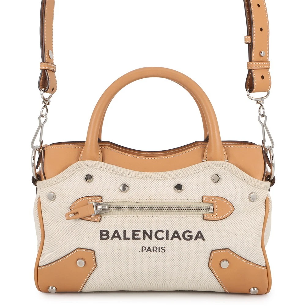 Balenciaga — BALENCIAGA Belhara Leather/Canvas Brown/Natural 419993 9260