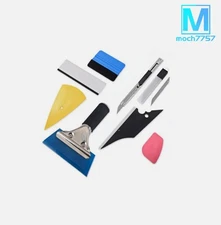 8 PCS Car Window Tint Wrapping Vinyl Tools Squeegee Scraper Applicator Kits