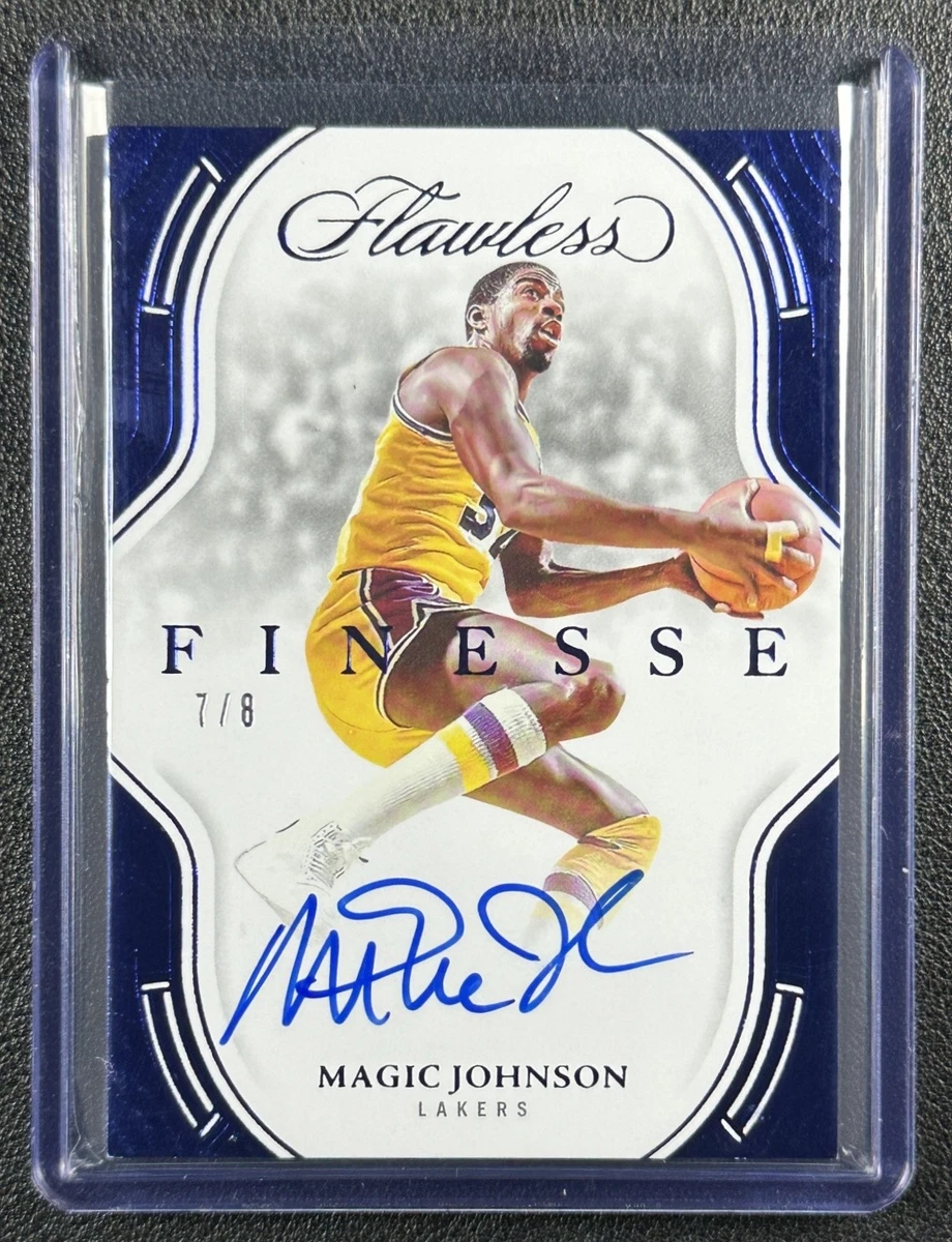 Panini Magic Johnson Basketball Autographed Sports Trading Cards