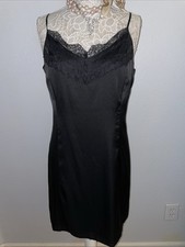 Woman’s L Little Black Slip Dress New York & Company Lined Cocktail Tank Classy