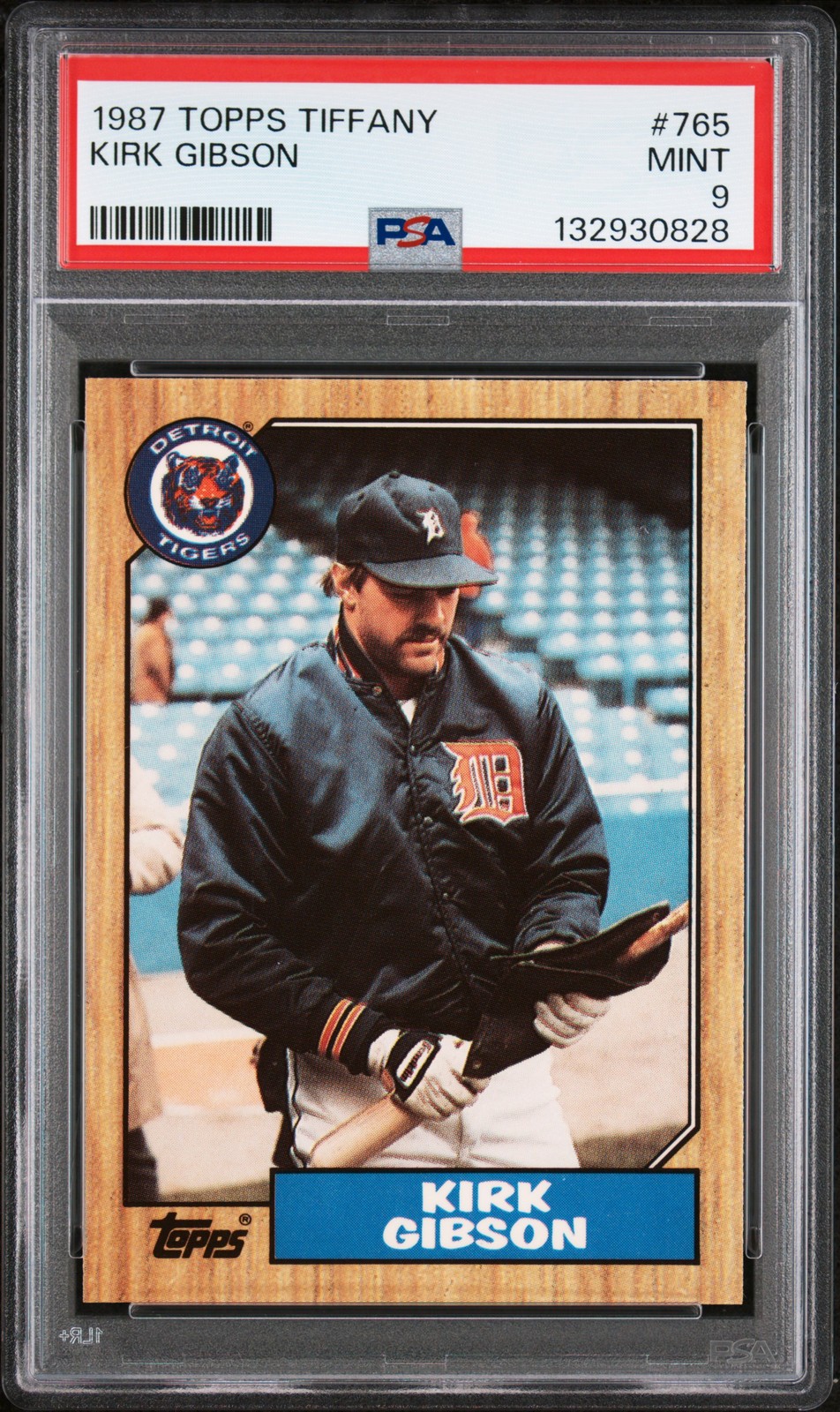 1987 TOPPS TIFFANY #765 KIRK GIBSON PSA 9