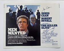ROBERT DUVALL & JAMES CAAN signed THE KILLER ELITE JSA Orig Half Sheet Poster