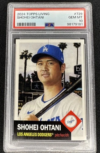 2024 Topps Living Set Shohei Ohtani #729 PSA 10 Gem LA Dodgers