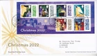 GB ROYAL MAIL FDC FIRST DAY COVER 2022 CHRISTMAS STAMP SHEET BETHLEHEM