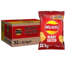 Ready Salted Crisps 32.5g (Case of 32)
