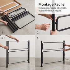 Paroi mobile en métal et verre pour intérieur, Solution d'intimité - paravent