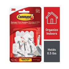Command™ HOOK,SM WIRE HOOKS 9PK,WE 17067-9ES 3M/COMMERCIAL TAPE DIV. Command™ 2.13 per strip