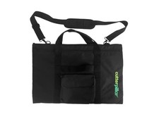 CutterPillar Glow Tote 2 Black Nylon 2 Zippers  Strap 21" x 15" x 1" CPP-GTOTE2