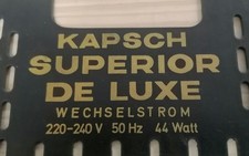 Röhrenradio Rückwand Kapsch Superior de Luuxe (5343)