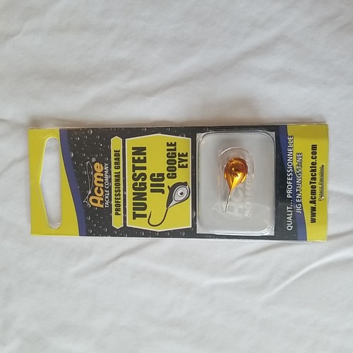 Acme Tackle (Professional Grade) Google Eye Tungsten Jig #5 (Golden Nugget)