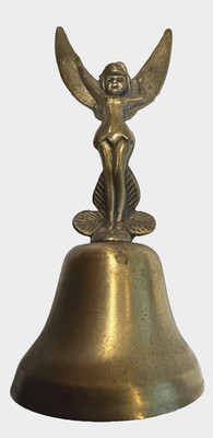 Vintage Walt Disney Productions Brass  Tinkerbell  Miniature Bell USA