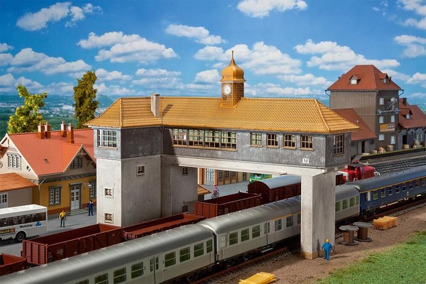 Faller 120111 Riding Signal Box Neustadt 1:87 H0 Gauge # NEW In OVP #-image