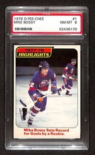 1978 O-Pee-Chee #1 Mike Bossy HOF HL PSA 8 NMMT C104443
