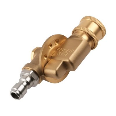 #ad #ad 1 4in Pressure Washer Adapter Pivoting 240° Coupler Quick Connect Brass 4500 PSI $17.40