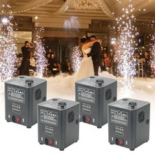 4 Set 450W Mini Fireworks Sparkler Cold Spark Machine Remote Control for Wedding