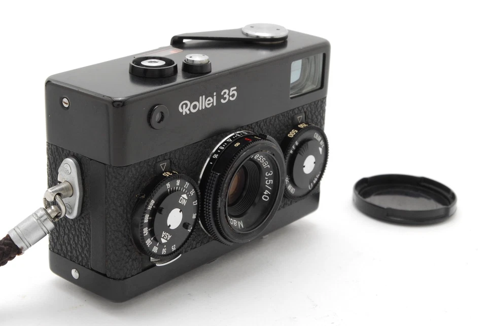 Meter Works [Near MINT] Rollei 35 Black Film Camera Tessar 40mm F3.5 From JAPAN - Image 4 of 4