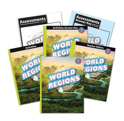 BJU Bob Jones 3rd grade Heritage Studies World Regions 3 Complete Set Kit